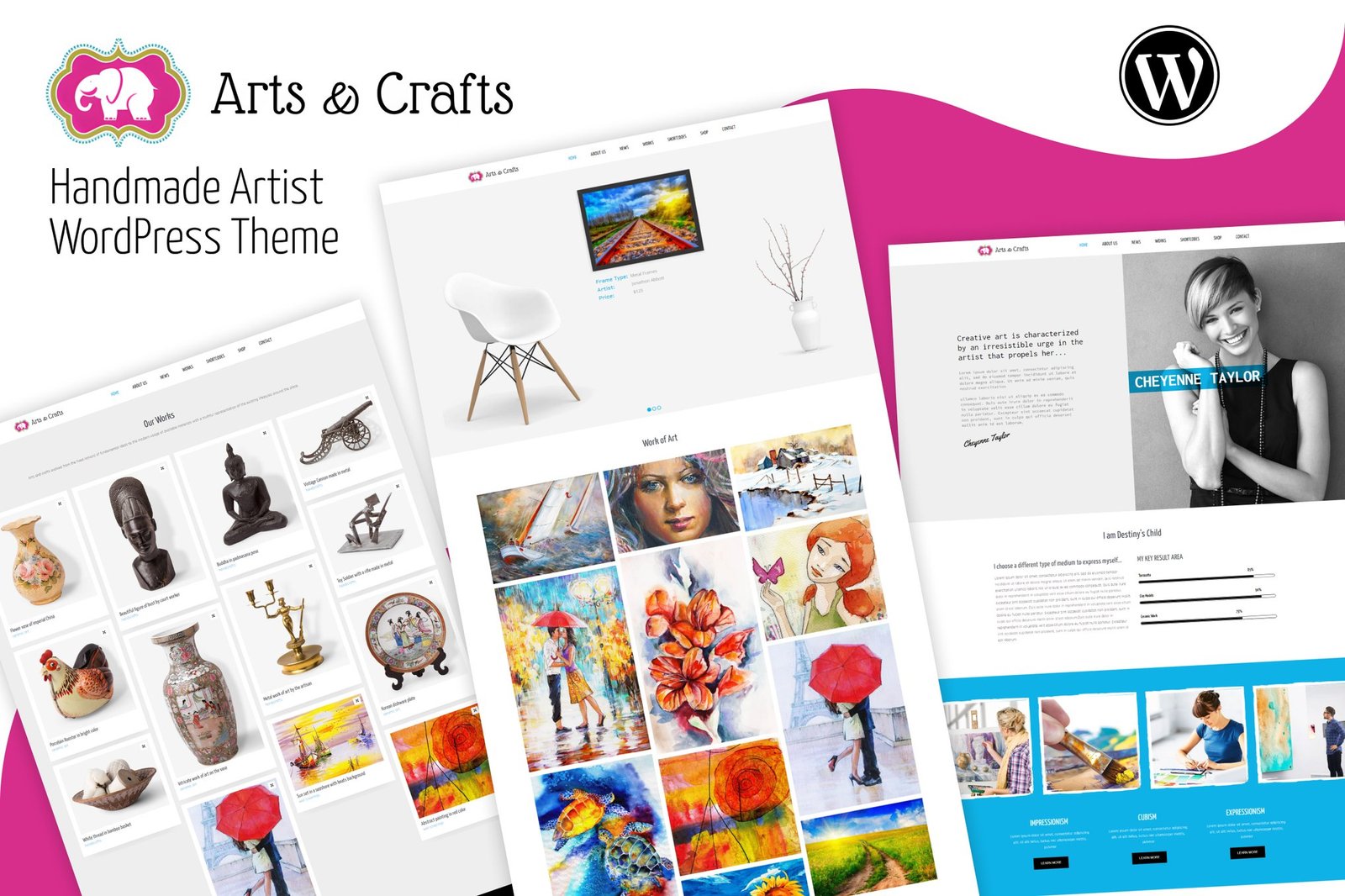 Crafts & Arts Handmade Artist WordPress