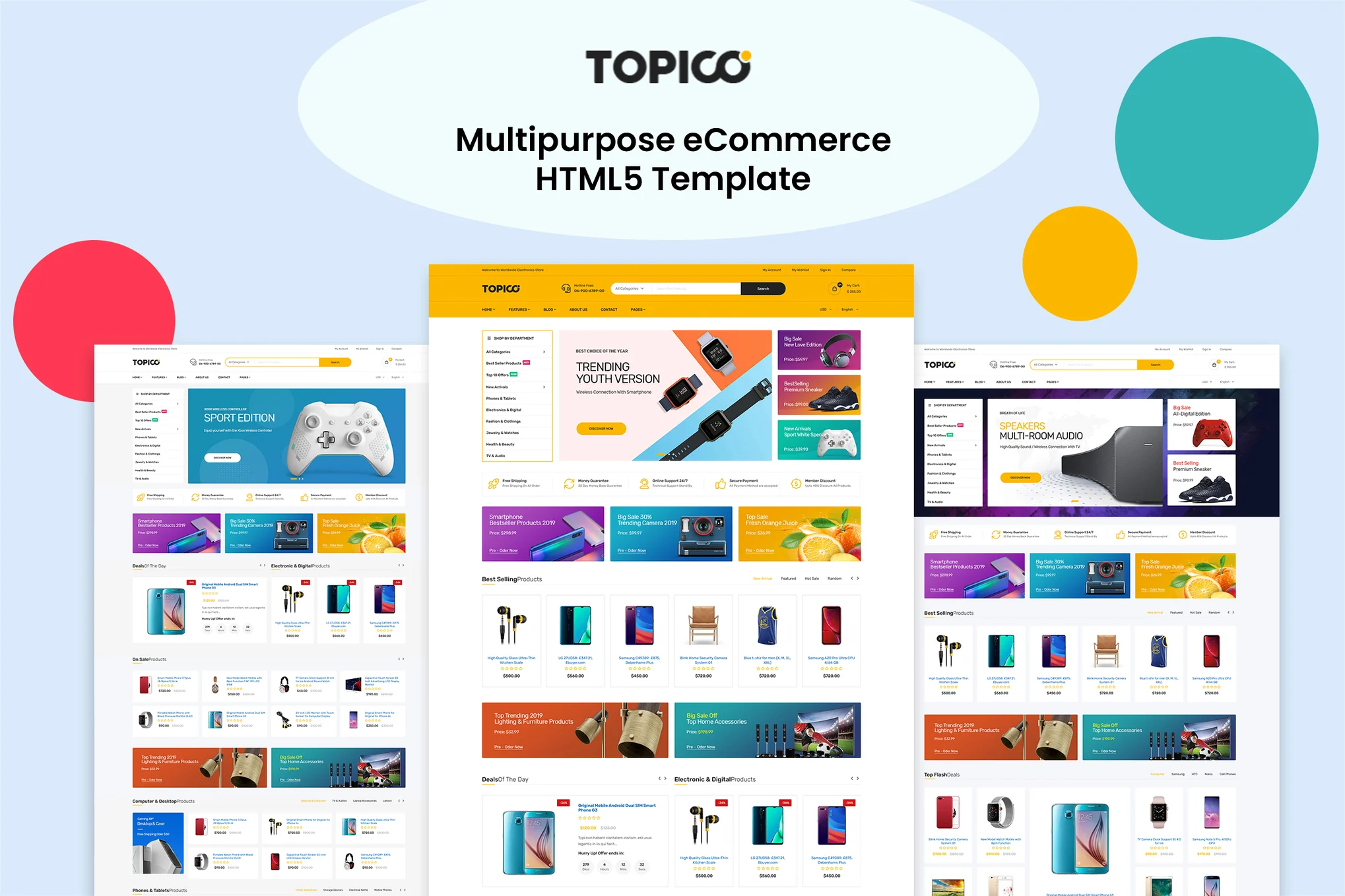 Topico Multipurpose eCommerce HTML5 Template