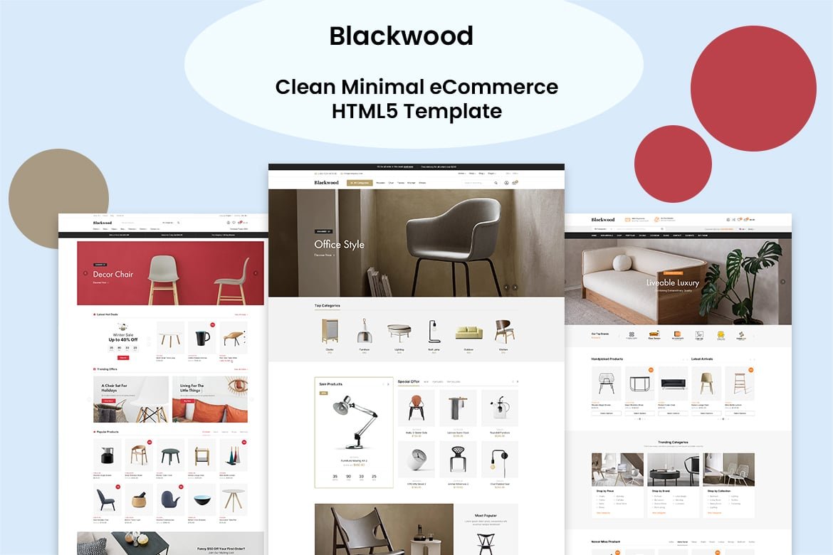 Blackwood Clean Minimal eCommerce HTML5 Template