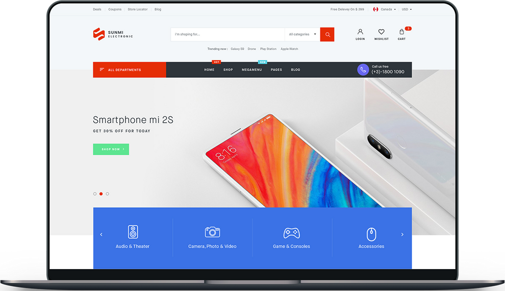 Sunmi Electronics Responsive Shopify Theme