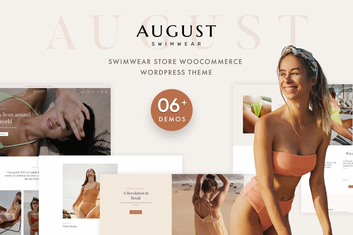 August Swimwear WooCommerce WordPress Theme