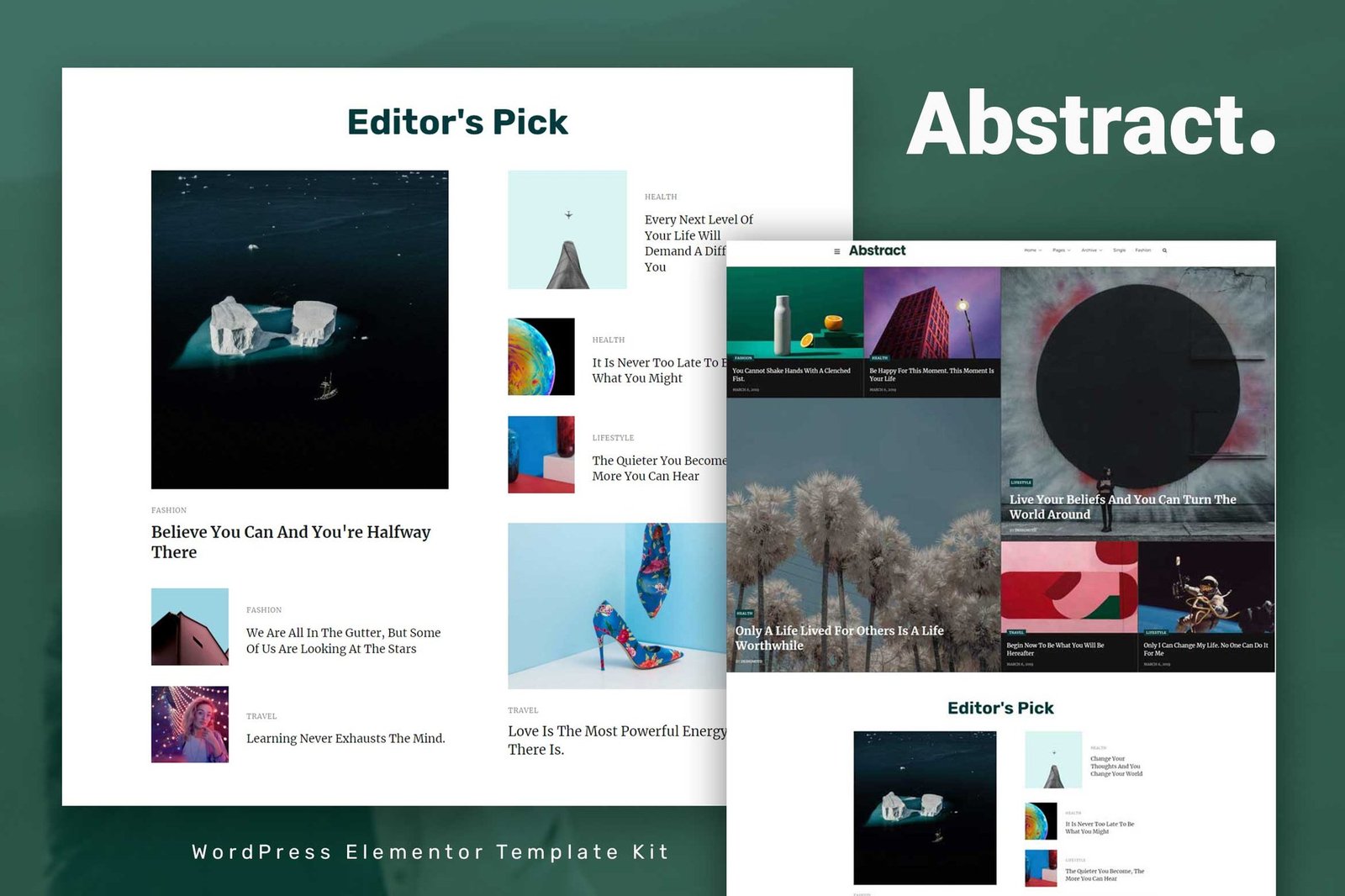 Abstract Blog & Magazine Elementor Template Kit